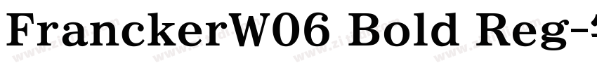 FranckerW06 Bold Reg字体转换
